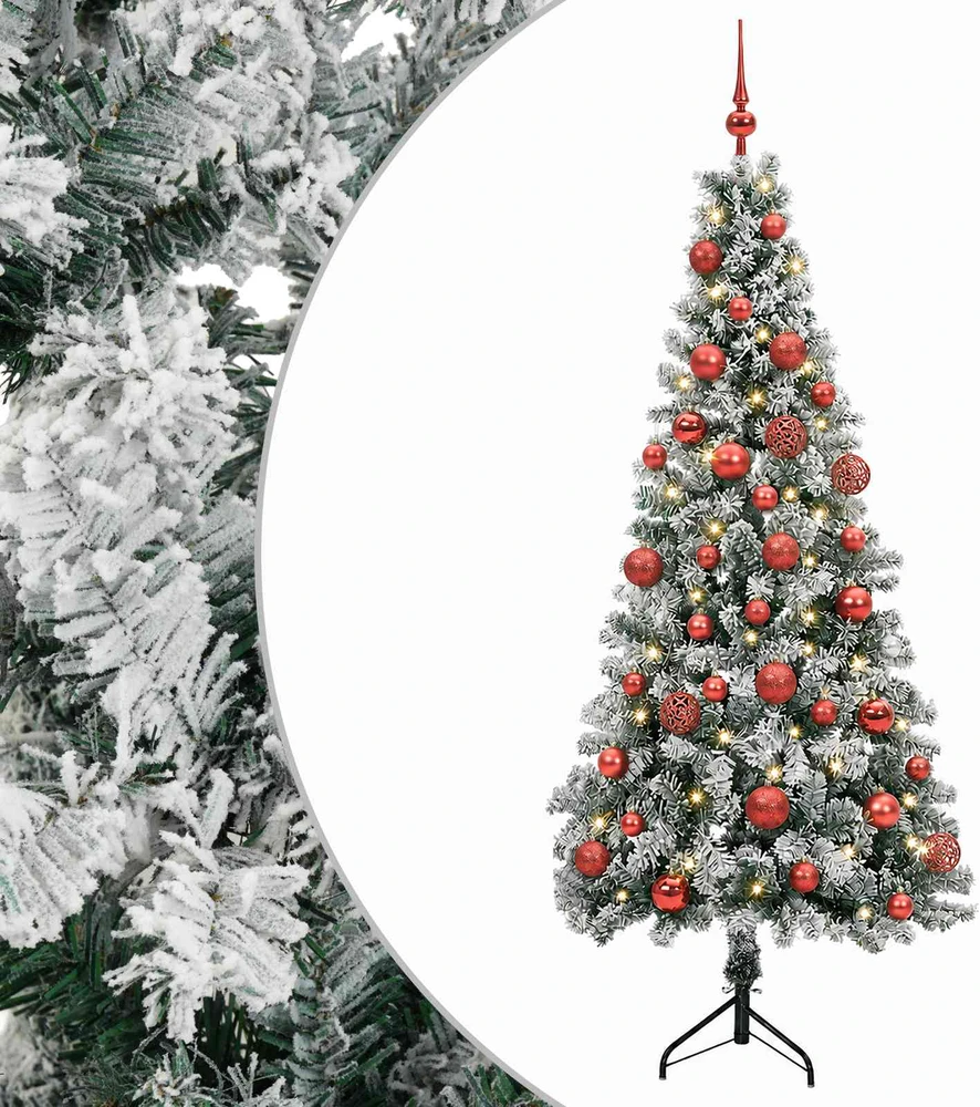 Dirbtinė kalėdinė eglutė su rutuliuku 120 cm 150 LED