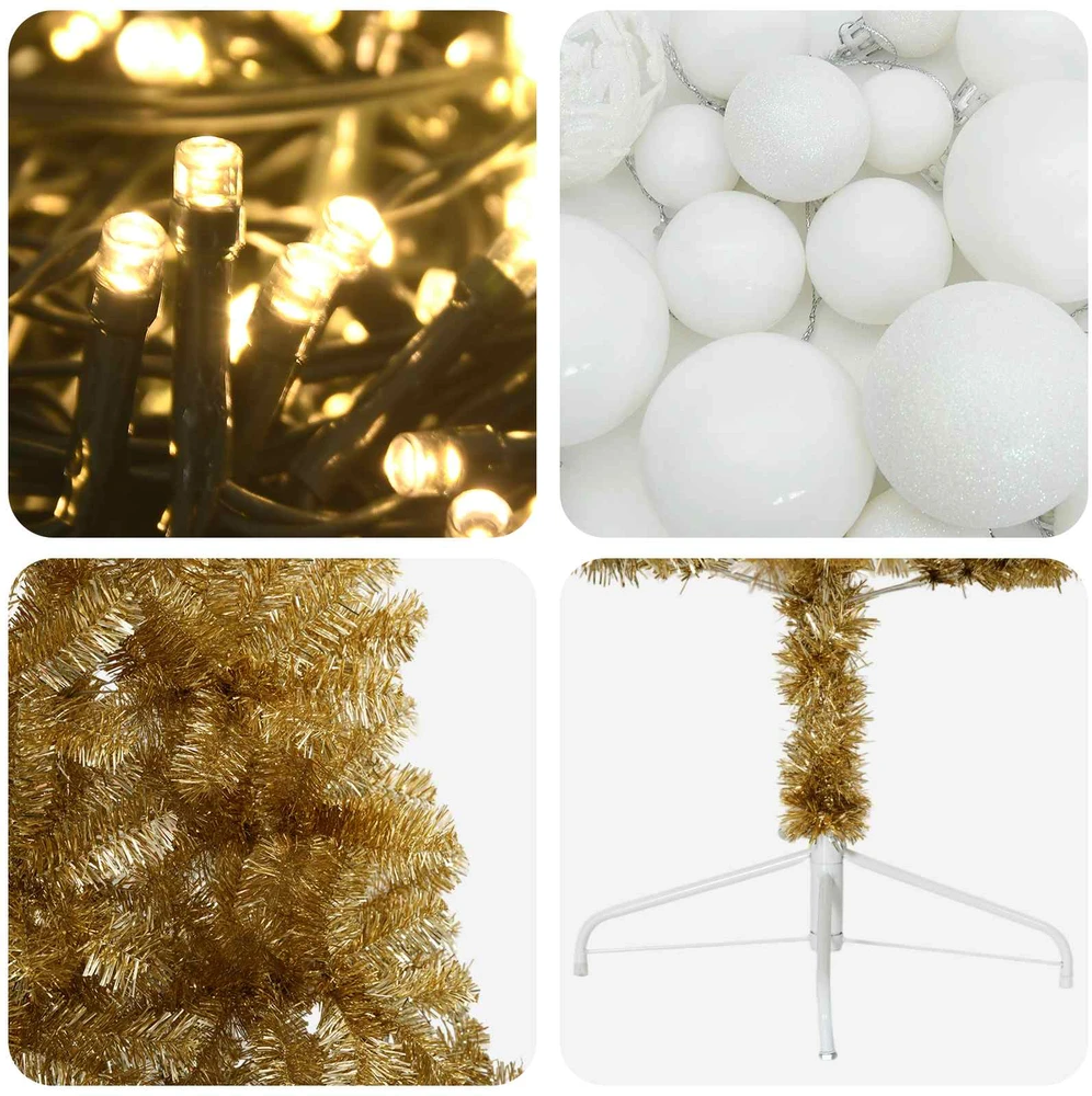 Dirbtinė kalėdinė eglutė su rutuliuku 120 cm 150 LED