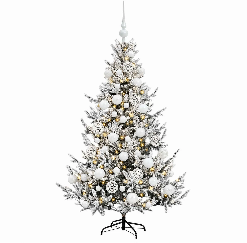 Dirbtinė kalėdinė eglutė su rutuliuku 120 cm 150 LED