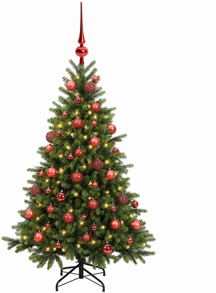 Dirbtinė kalėdinė eglutė su rutuliuku 120 cm 150 LED
