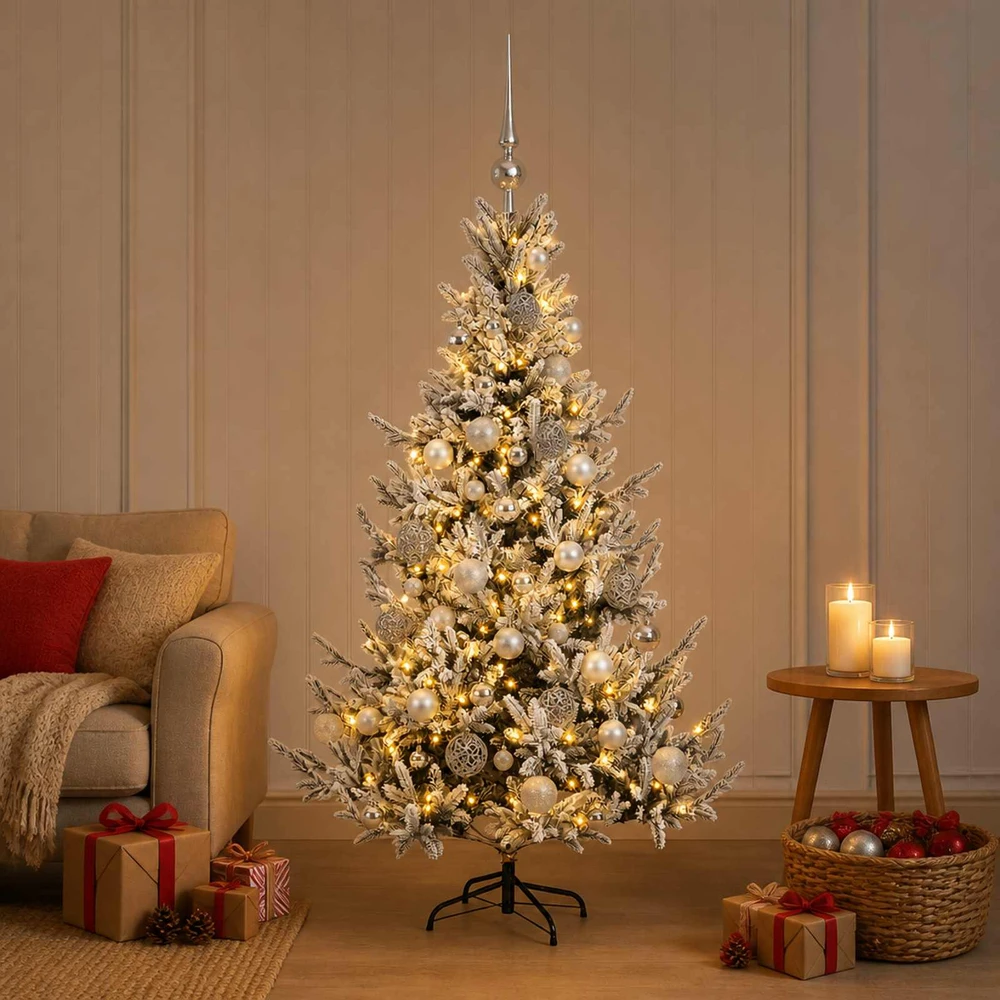 Dirbtinė kalėdinė eglutė su rutuliuku 120 cm 150 LED
