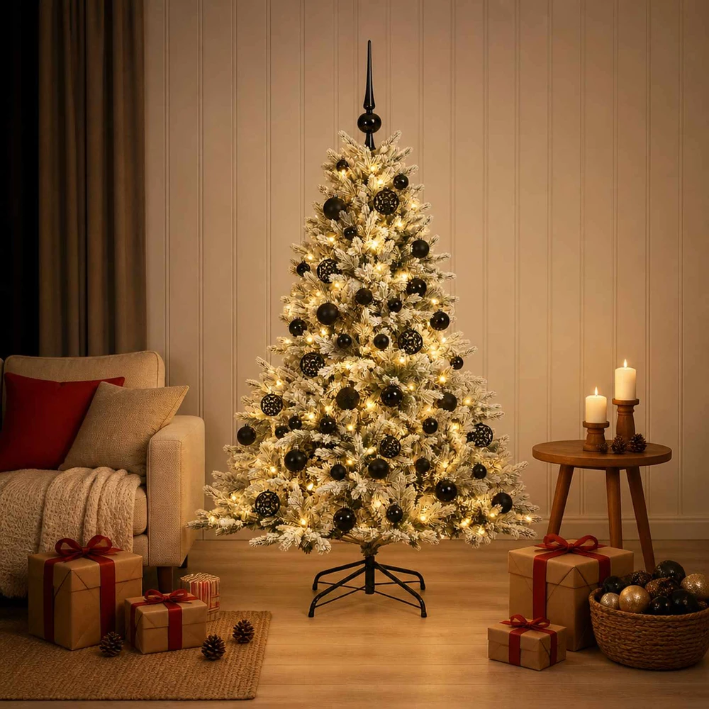 Dirbtinė kalėdinė eglutė su rutuliuku 120 cm 150 LED
