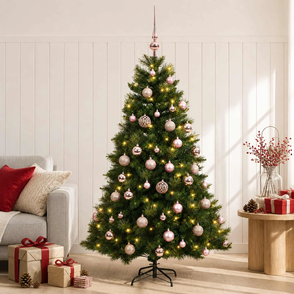 Dirbtinė kalėdinė eglutė su rutuliuku 120 cm 150 LED