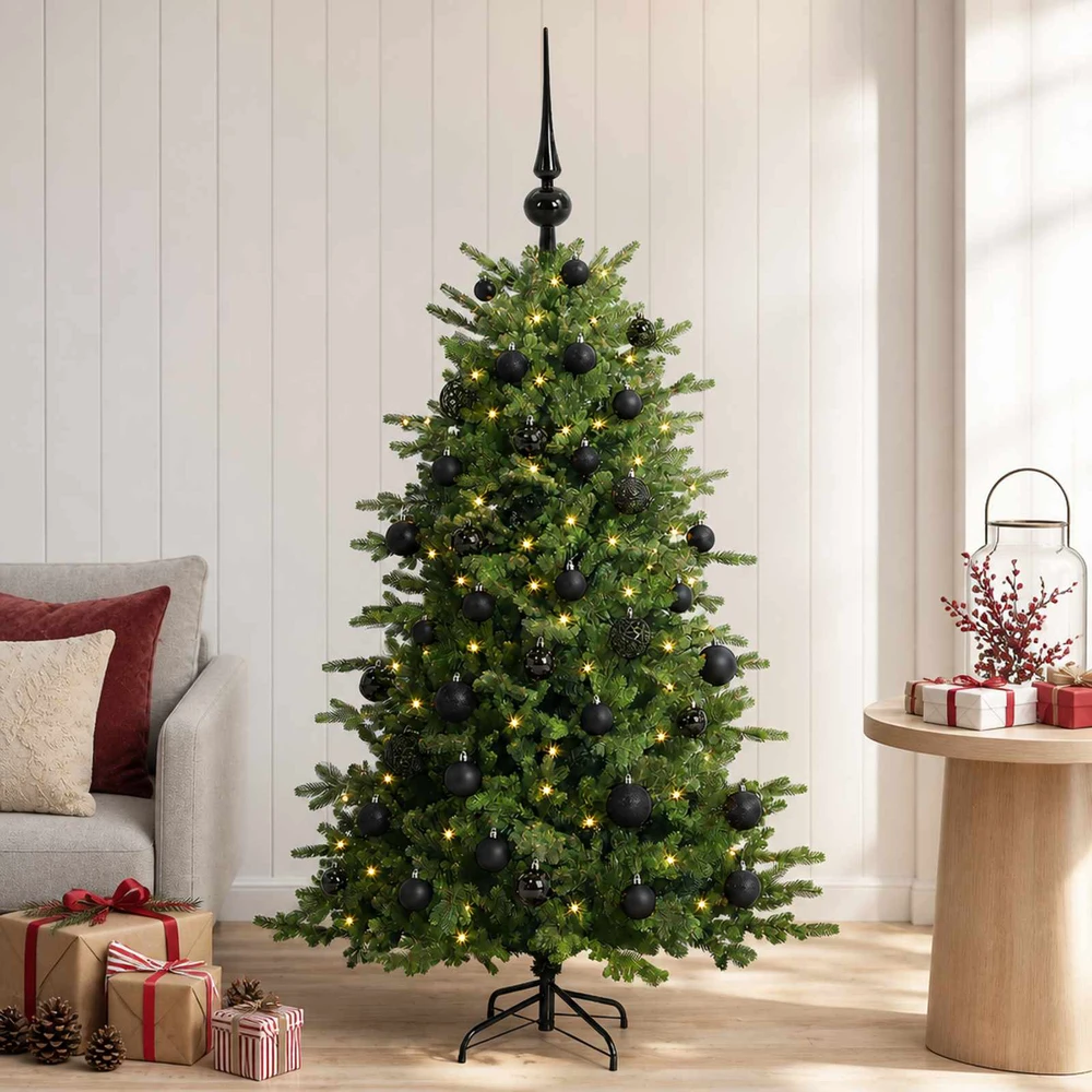 Dirbtinė kalėdinė eglutė su rutuliuku 120 cm 150 LED