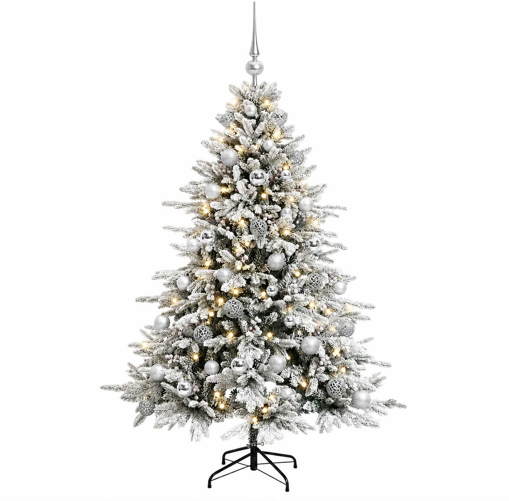 Dirbtinė kalėdinė eglutė su rutuliuku 120 cm 150 LED