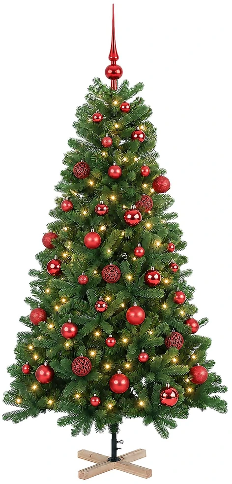 Dirbtinė kalėdinė eglutė su rutuliuku 120 cm 150 LED