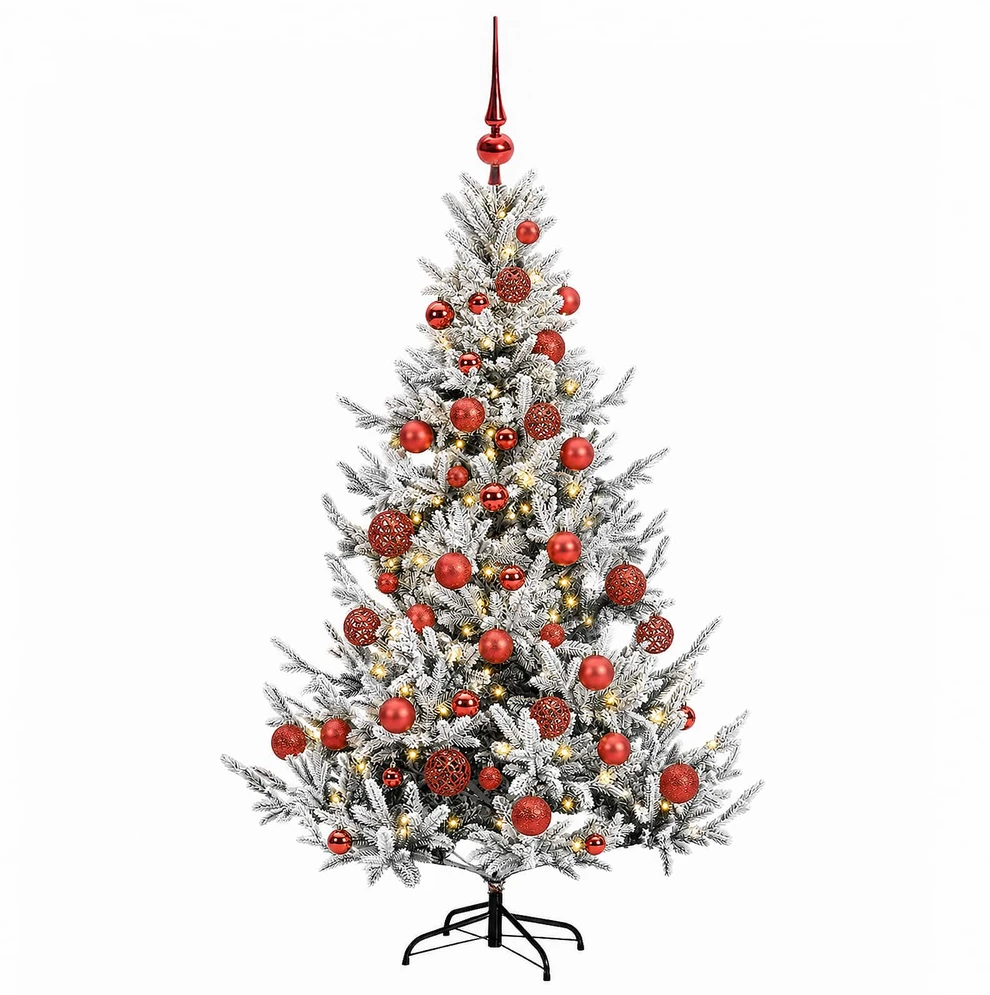Dirbtinė kalėdinė eglutė su rutuliuku 120 cm 150 LED