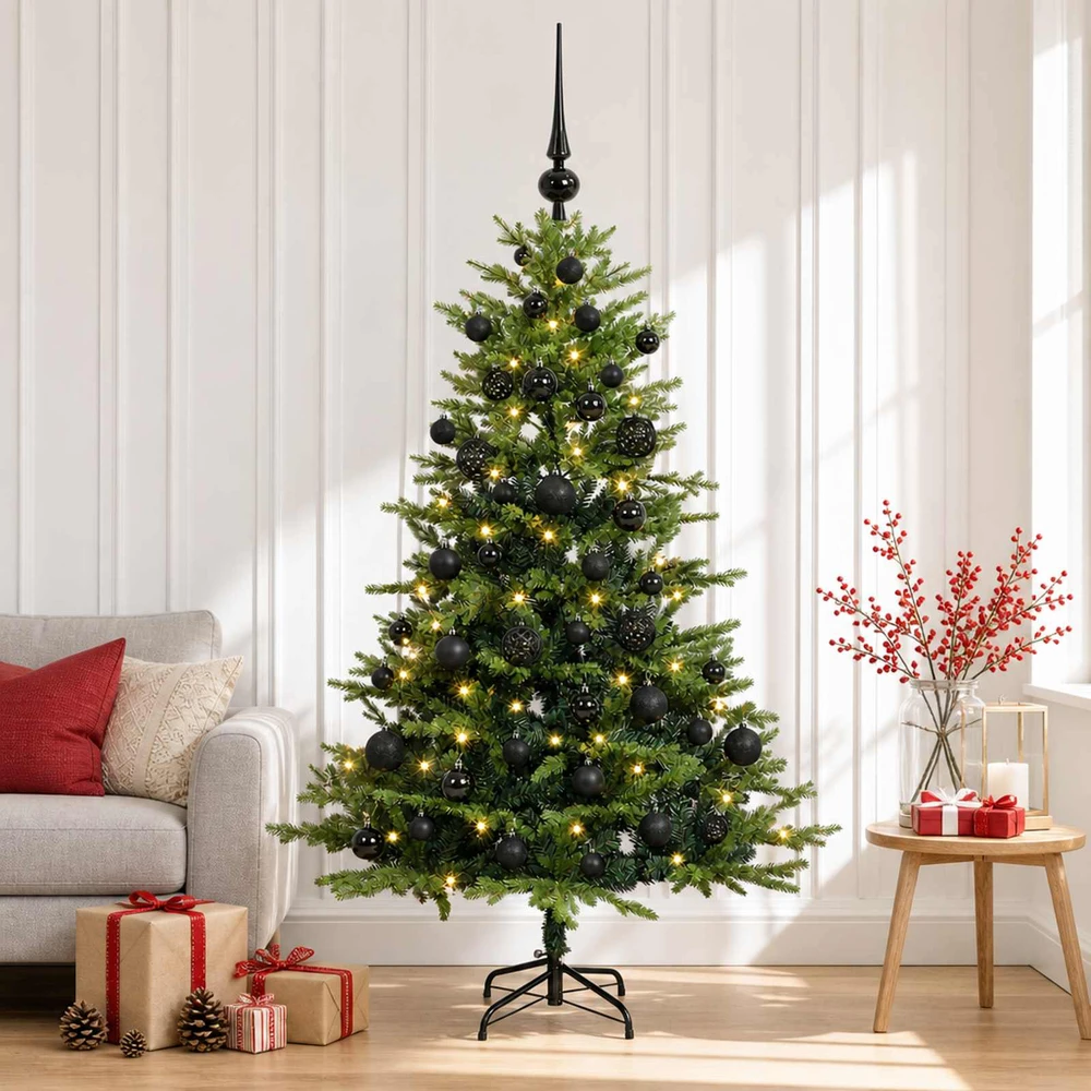 Dirbtinė kalėdinė eglutė su rutuliuku 120 cm 150 LED