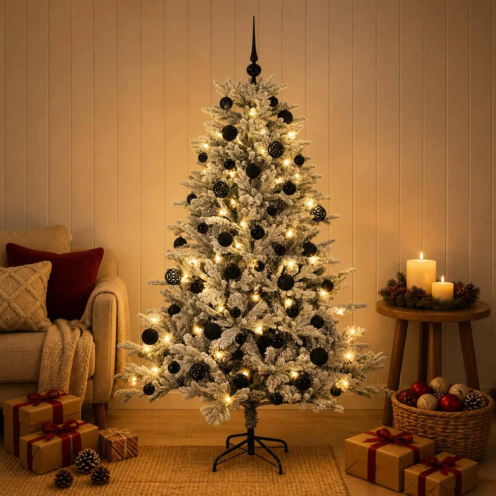 Dirbtinė kalėdinė eglutė su rutuliuku 120 cm 150 LED