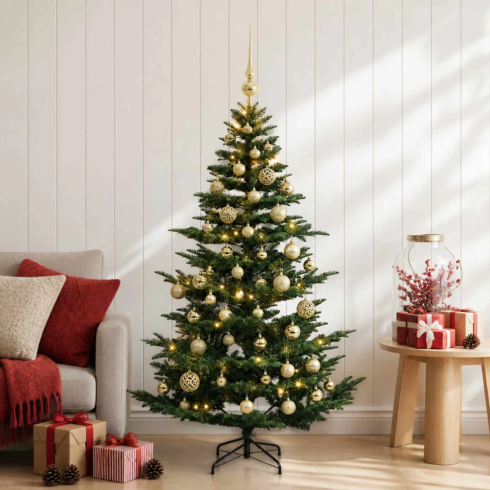 Dirbtinė kalėdinė eglutė su rutuliuku 120 cm 150 LED