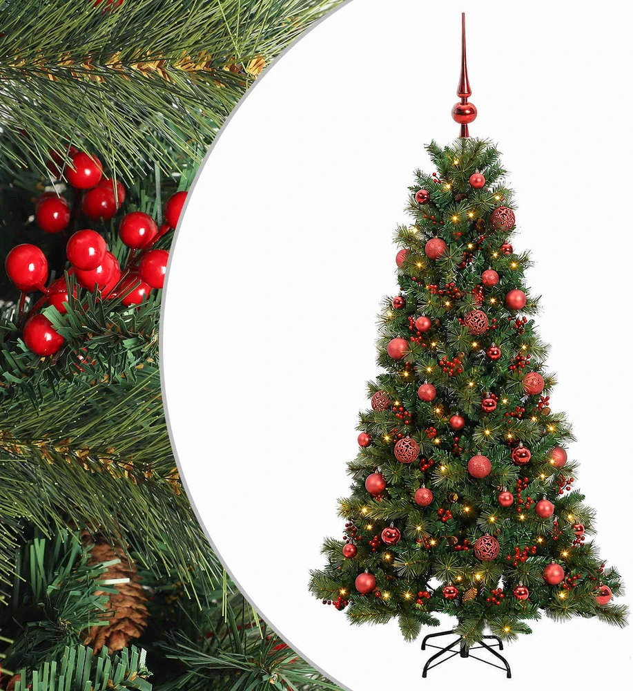 Dirbtinė kalėdinė eglutė su rutuliuku 120 cm 150 LED
