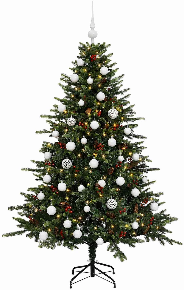 Dirbtinė kalėdinė eglutė su rutuliuku 120 cm 150 LED
