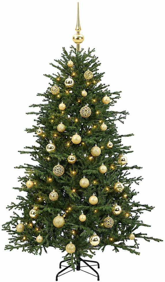 Dirbtinė kalėdinė eglutė su rutuliuku 120 cm 150 LED