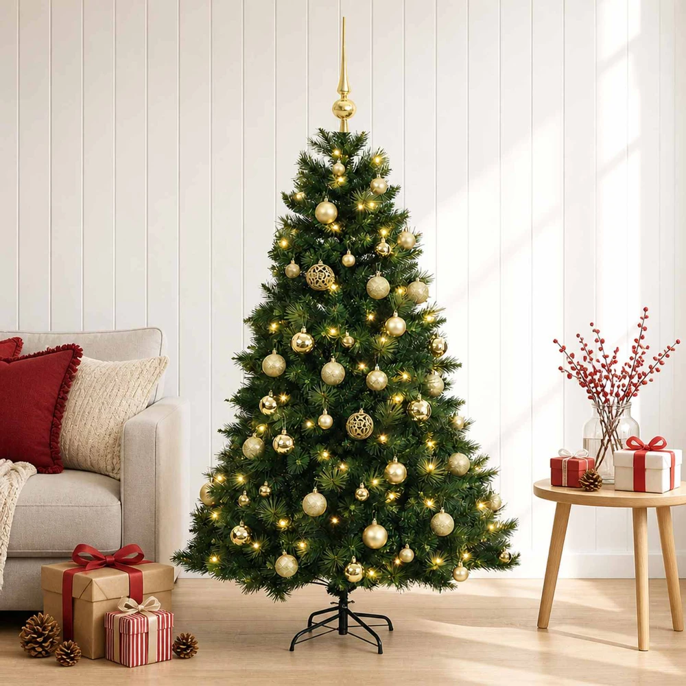 Dirbtinė kalėdinė eglutė su rutuliuku 120 cm 150 LED