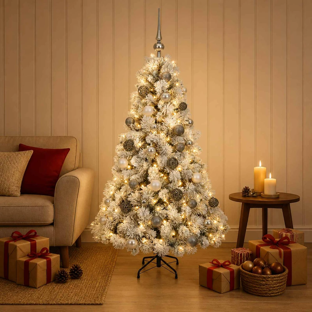 Dirbtinė kalėdinė eglutė su rutuliuku 120 cm 150 LED