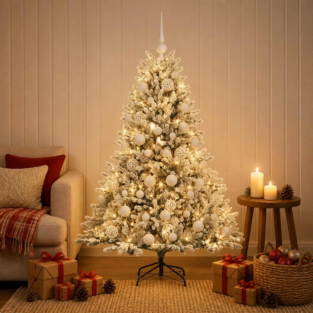 Dirbtinė kalėdinė eglutė su rutuliuku 120 cm 150 LED