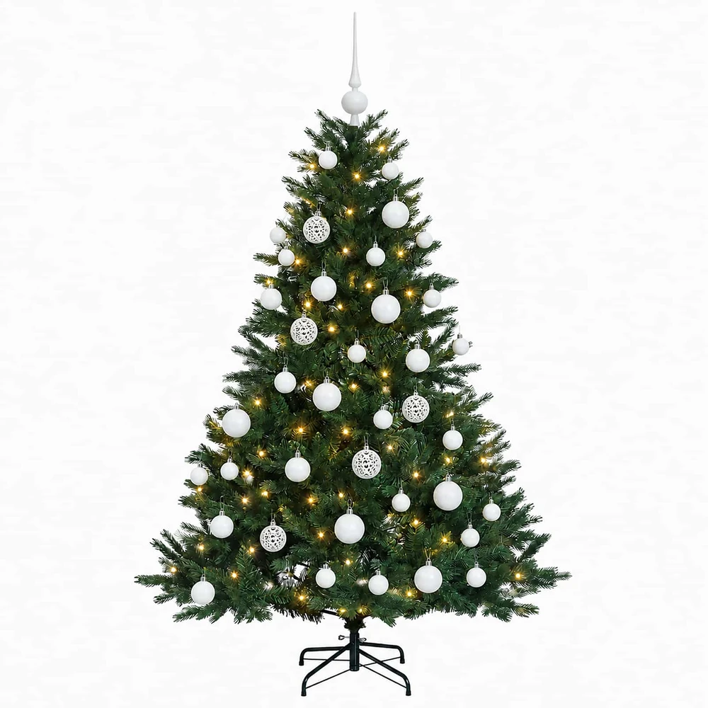 Dirbtinė kalėdinė eglutė su rutuliuku 150 cm 150 LED