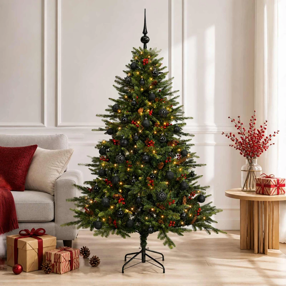 Dirbtinė kalėdinė eglutė su rutuliuku 150 cm 150 LED