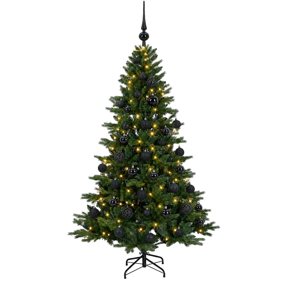 Dirbtinė kalėdinė eglutė su rutuliuku 150 cm 150 LED