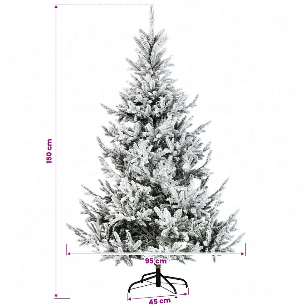Dirbtinė kalėdinė eglutė su rutuliuku 150 cm 150 LED
