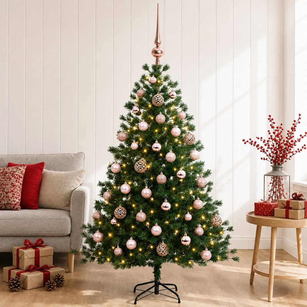 Dirbtinė kalėdinė eglutė su rutuliuku 150 cm 150 LED