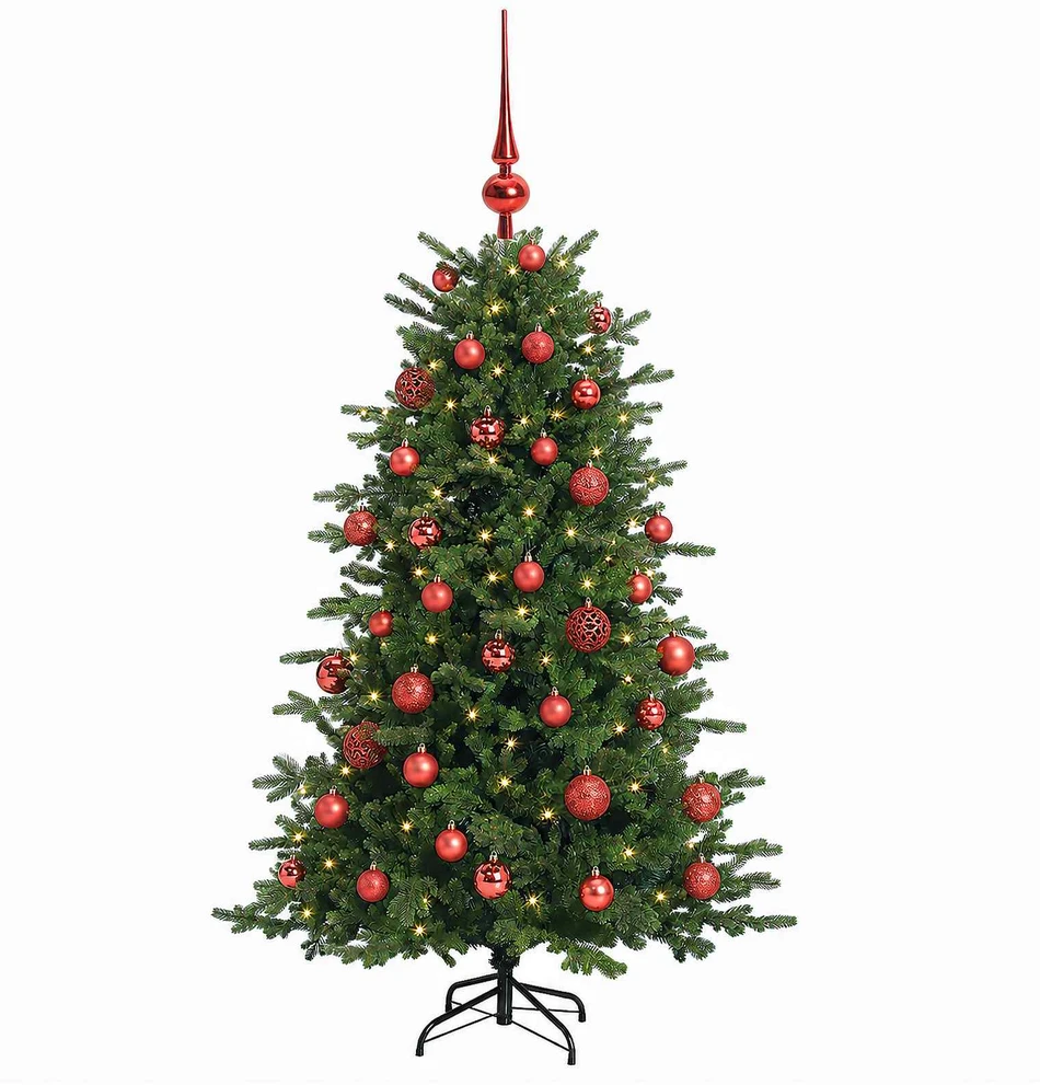 Dirbtinė kalėdinė eglutė su rutuliuku 150 cm 150 LED
