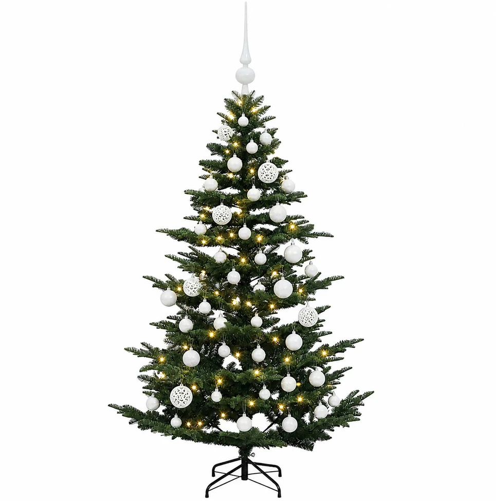 Dirbtinė kalėdinė eglutė su rutuliuku 150 cm 150 LED