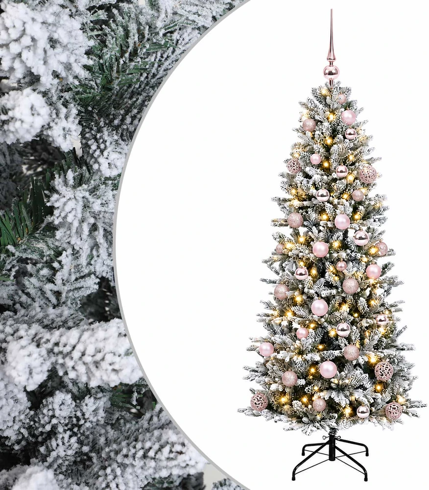Dirbtinė kalėdinė eglutė su rutuliuku 150 cm 150 LED