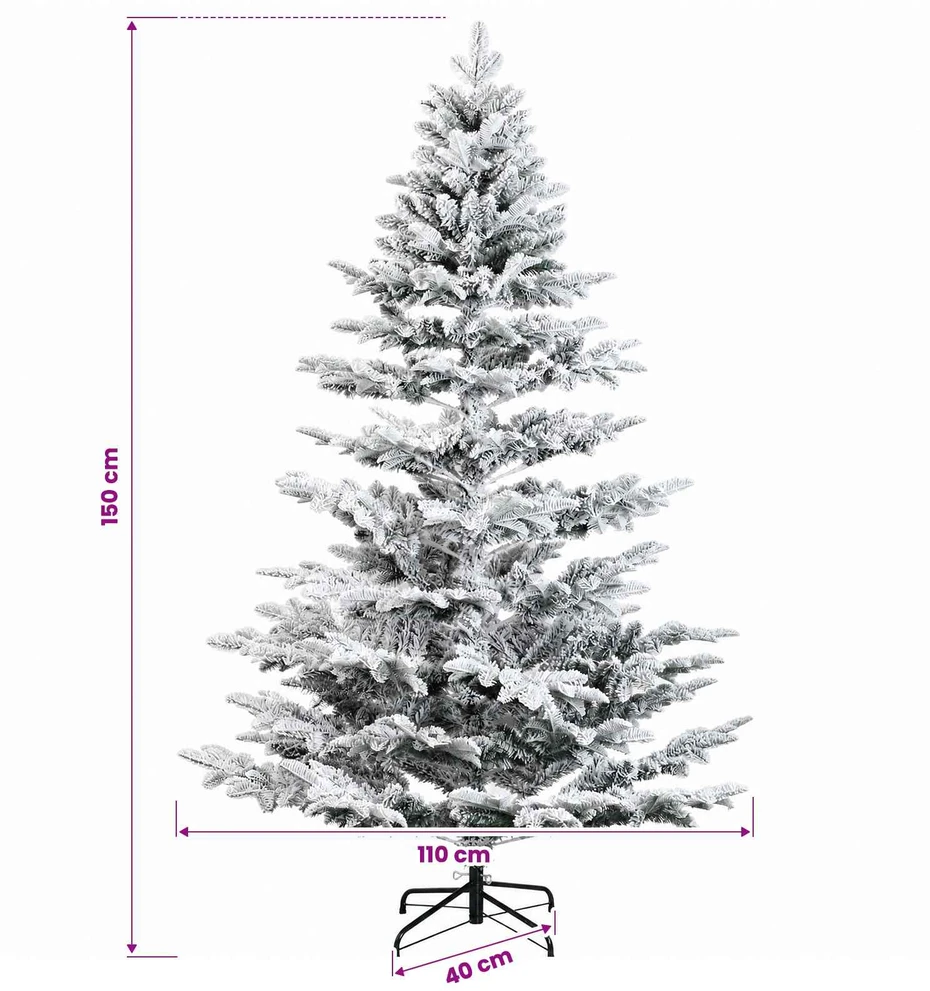 Dirbtinė kalėdinė eglutė su rutuliuku 150 cm 150 LED
