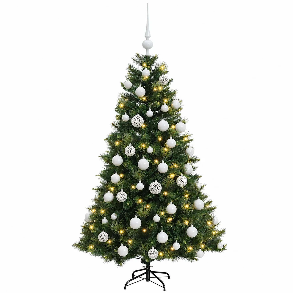 Dirbtinė kalėdinė eglutė su rutuliuku 150 cm 150 LED