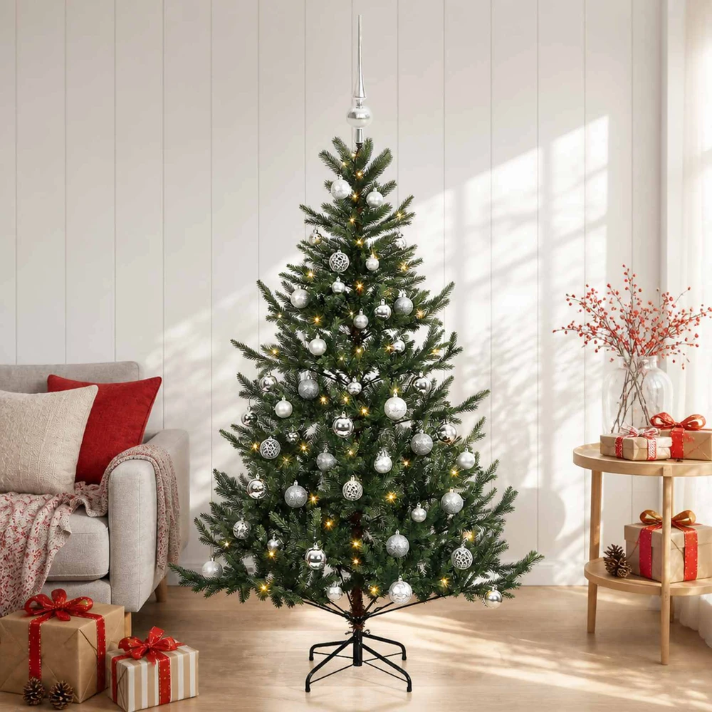Dirbtinė kalėdinė eglutė su rutuliuku 150 cm 150 LED