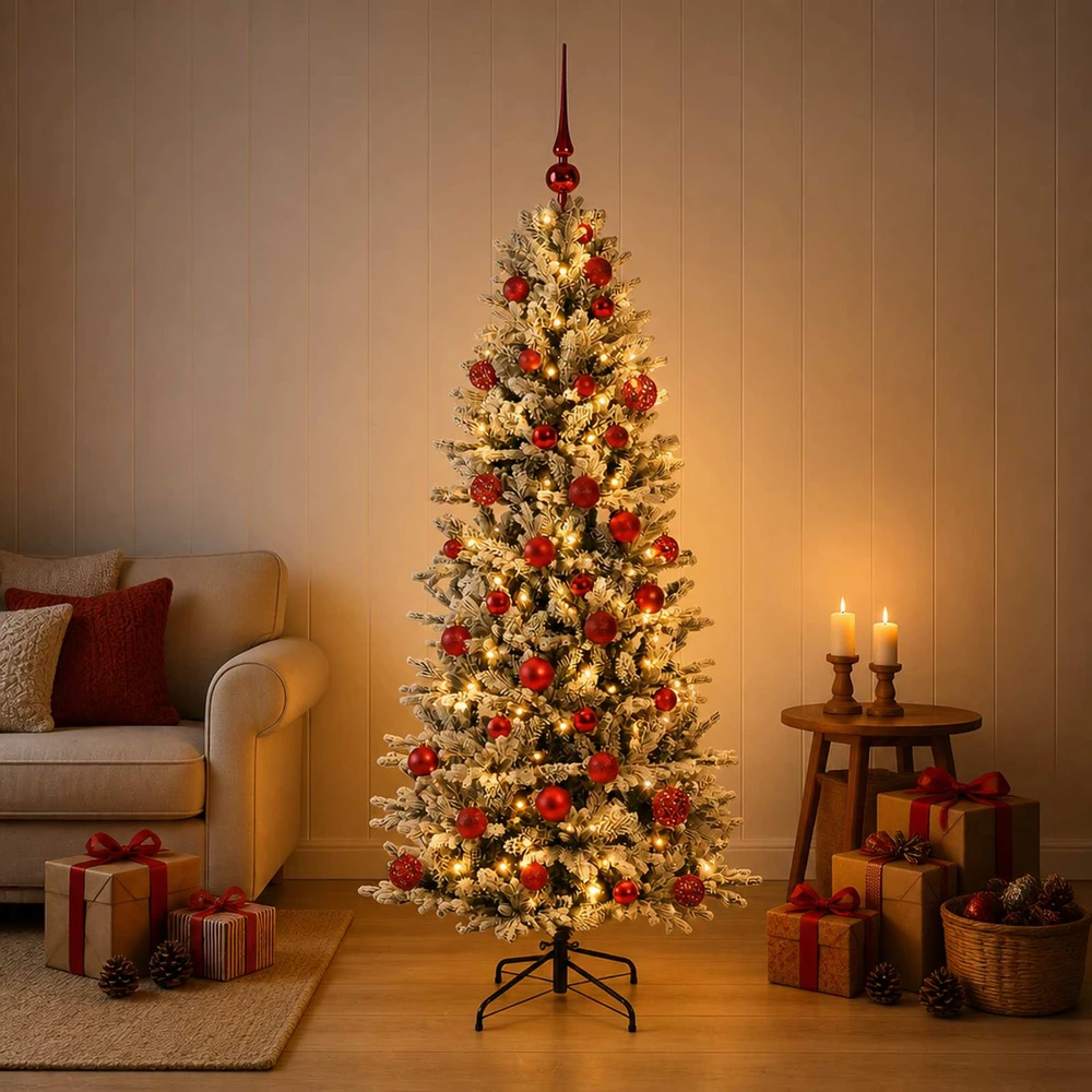 Dirbtinė kalėdinė eglutė su rutuliuku 150 cm 150 LED