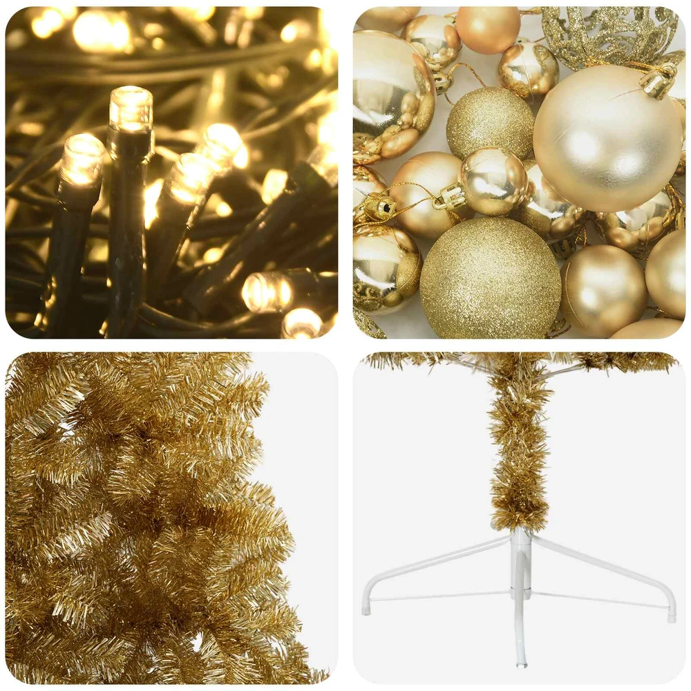 Dirbtinė kalėdinė eglutė su rutuliuku 150 cm 150 LED