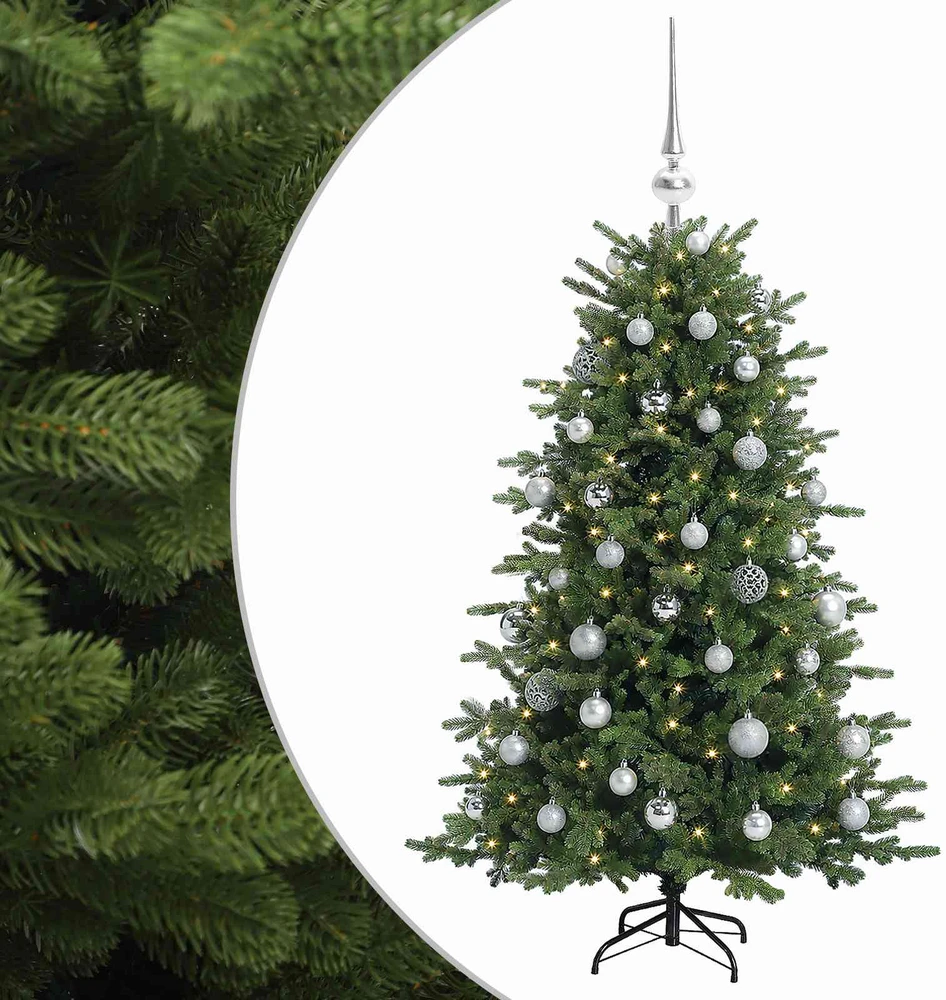 Dirbtinė kalėdinė eglutė su rutuliuku 150 cm 150 LED