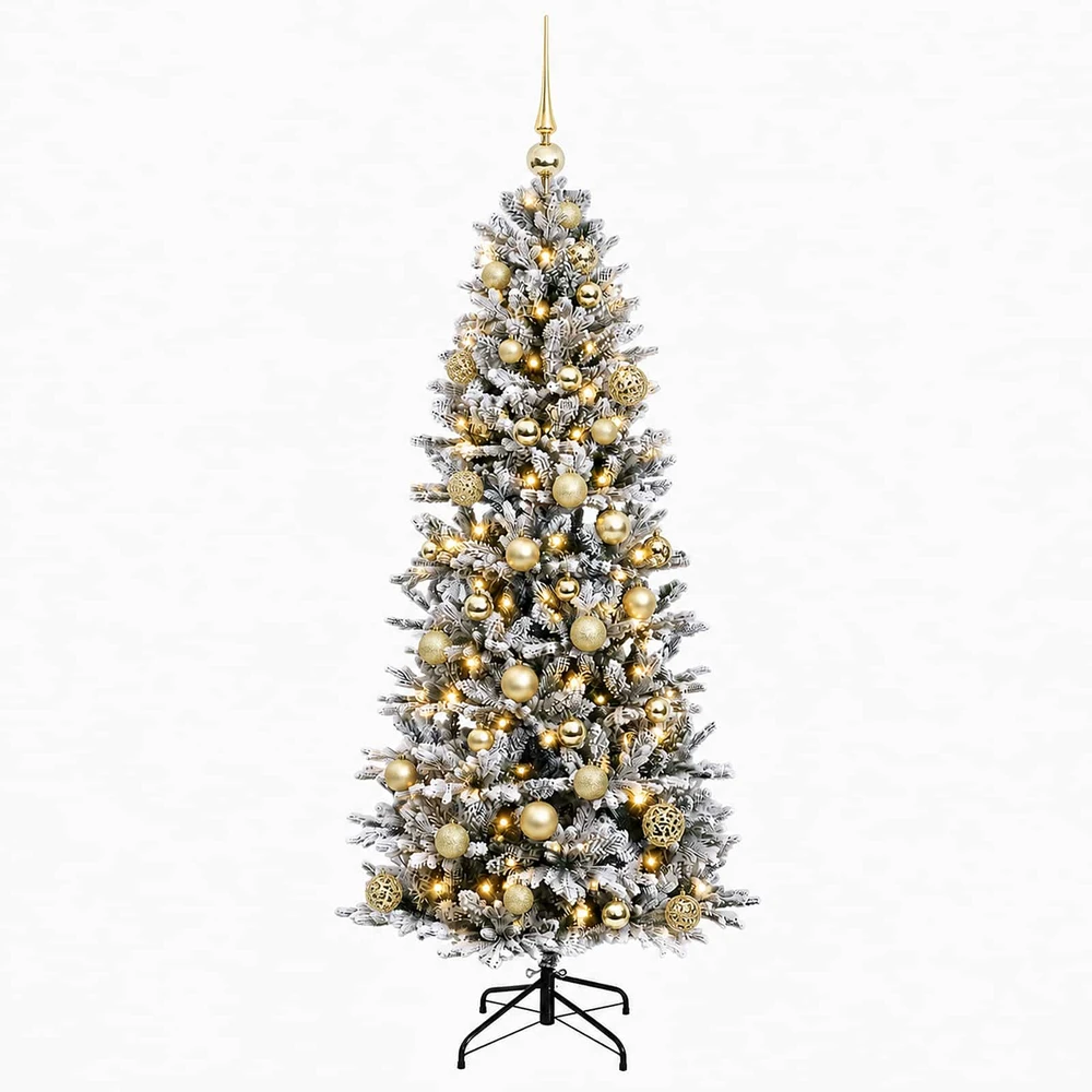 Dirbtinė kalėdinė eglutė su rutuliuku 150 cm 150 LED