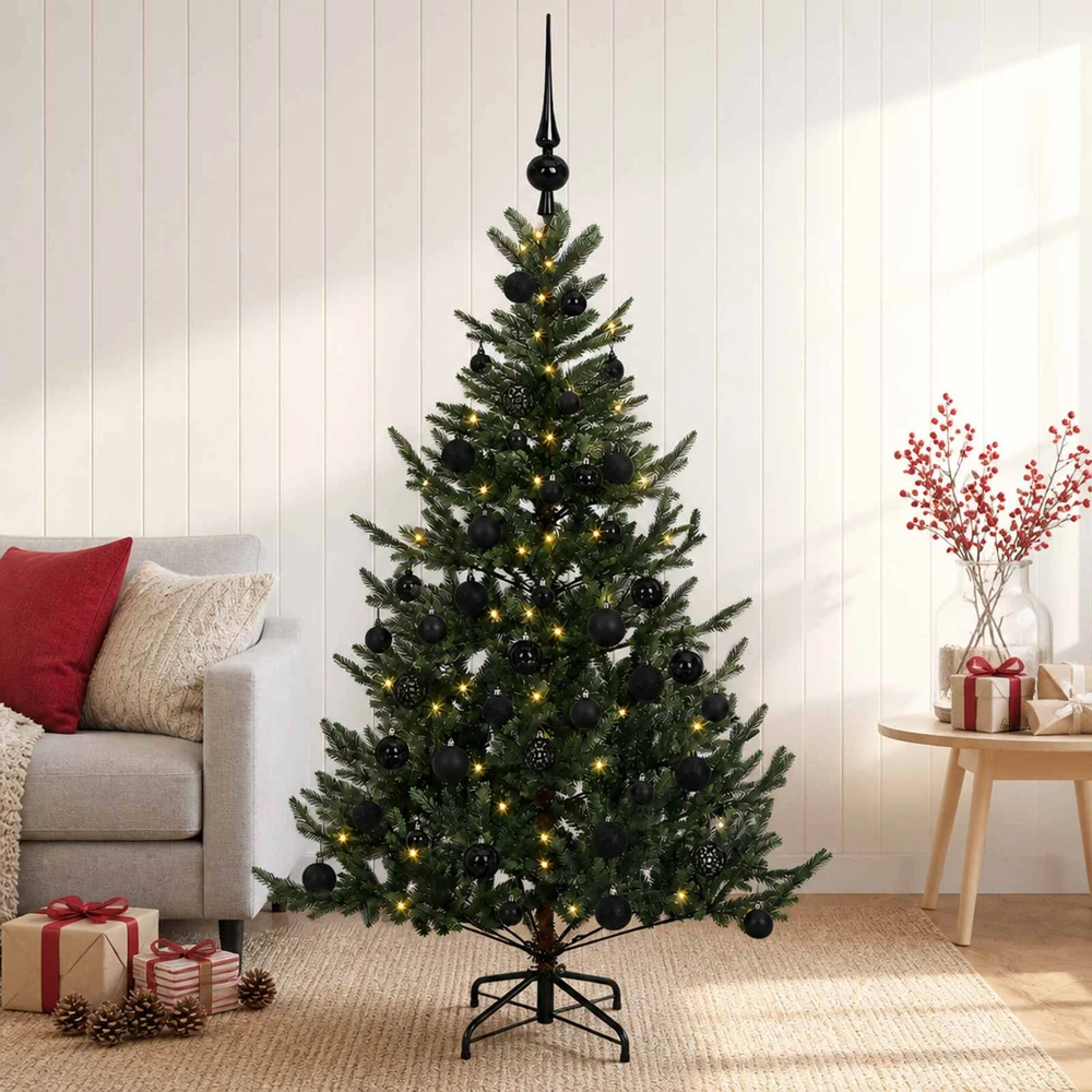 Dirbtinė kalėdinė eglutė su rutuliuku 150 cm 150 LED