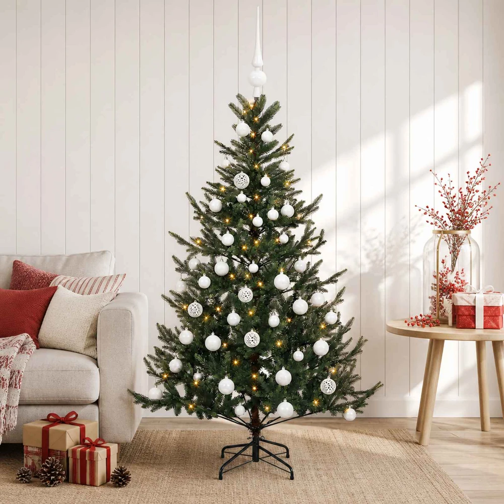 Dirbtinė kalėdinė eglutė su rutuliuku 150 cm 150 LED
