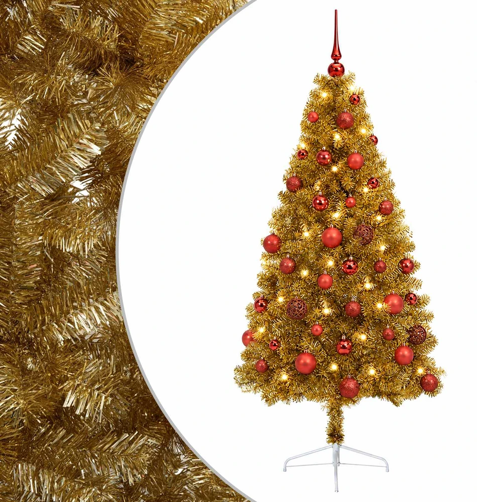 Dirbtinė kalėdinė eglutė su rutuliuku 150 cm 150 LED