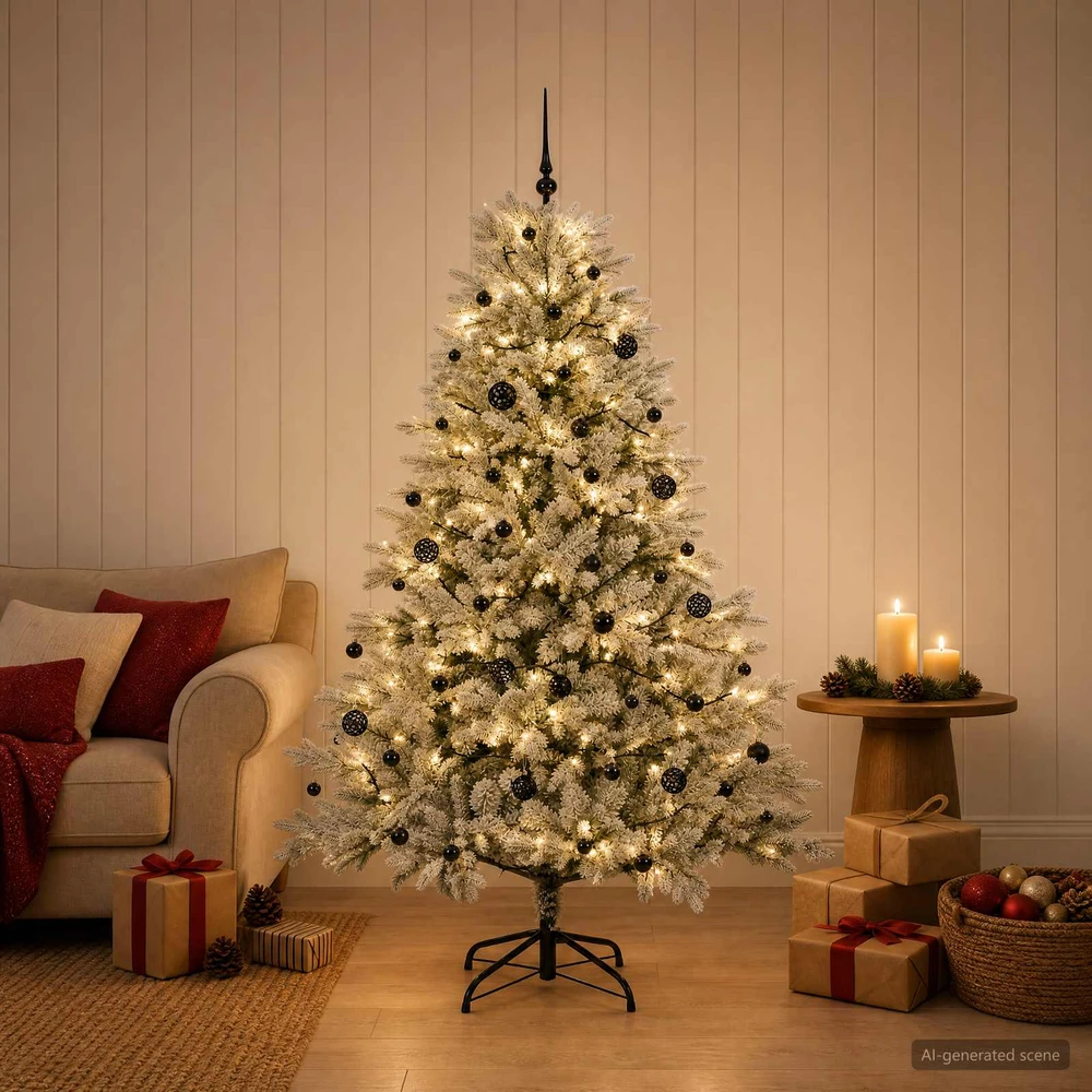 Dirbtinė kalėdinė eglutė su rutuliuku 150 cm 150 LED