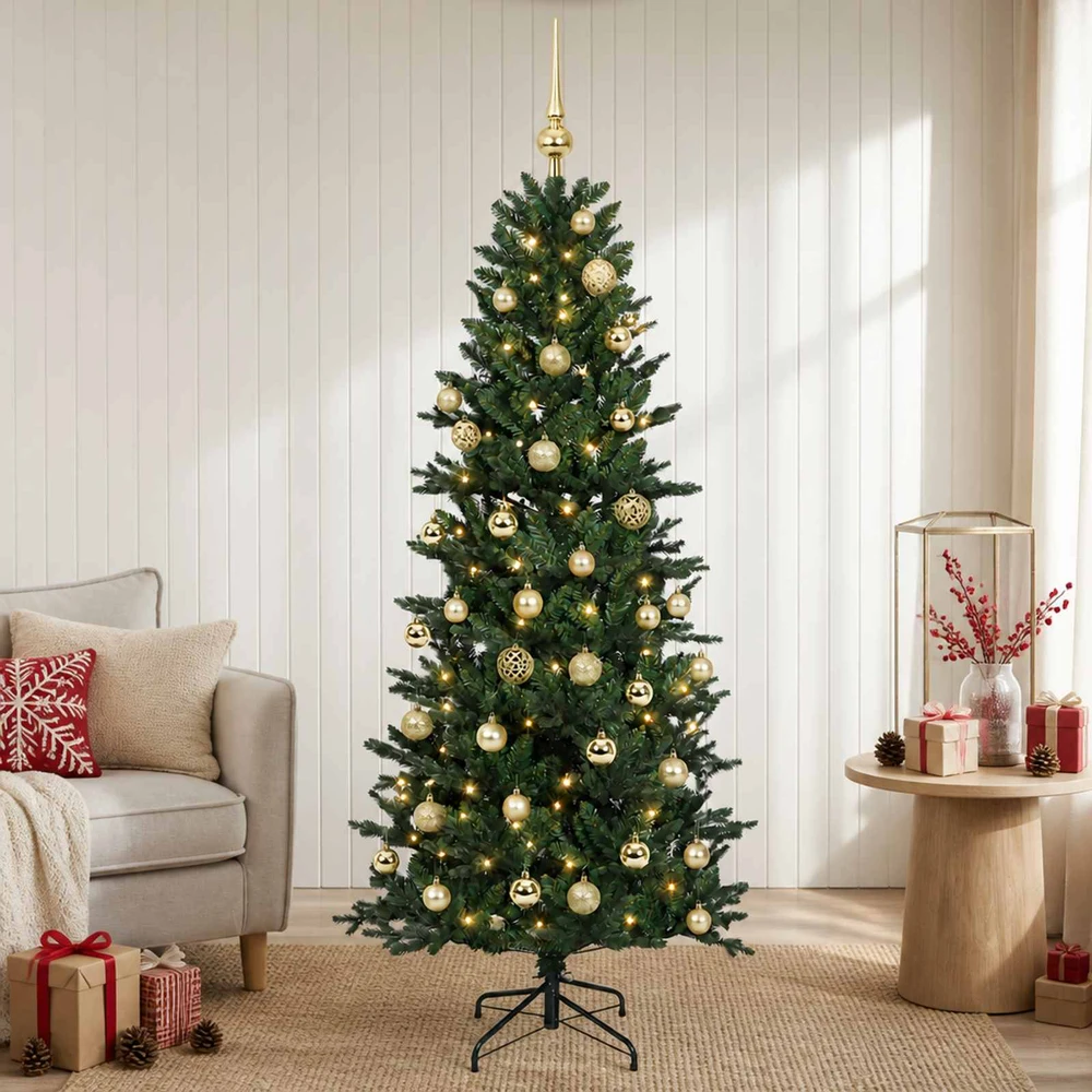 Dirbtinė kalėdinė eglutė su rutuliuku 150 cm 150 LED
