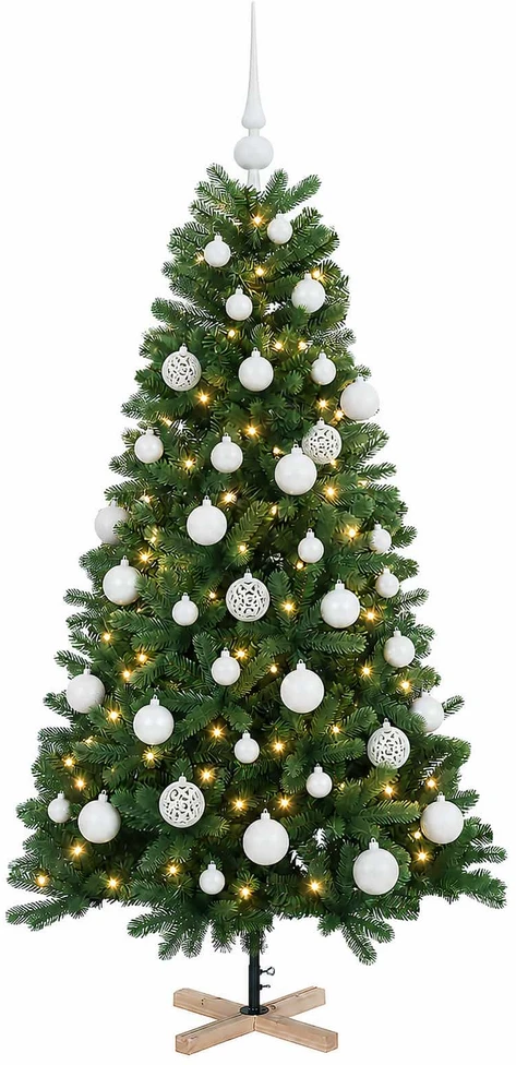 Dirbtinė kalėdinė eglutė su rutuliuku 150 cm 150 LED