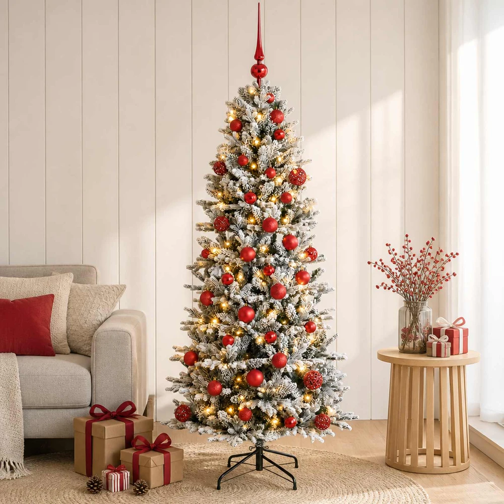 Dirbtinė kalėdinė eglutė su rutuliuku 150 cm 150 LED