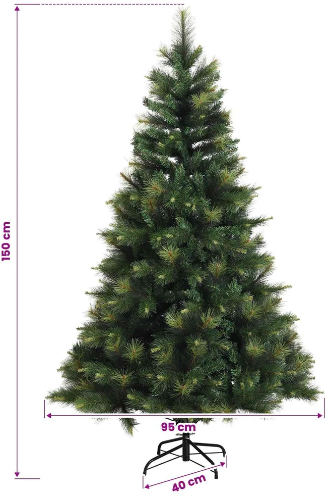 Dirbtinė kalėdinė eglutė su rutuliuku 150 cm 150 LED