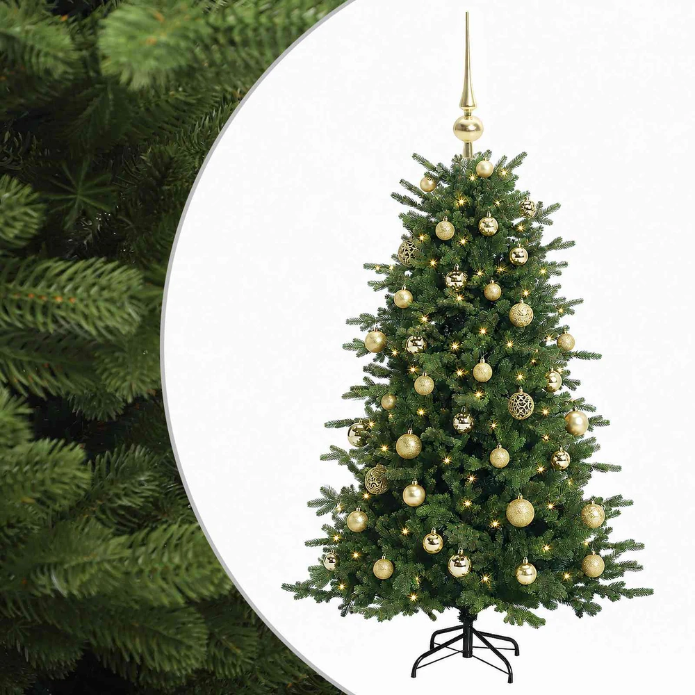 Dirbtinė kalėdinė eglutė su rutuliuku 150 cm 150 LED