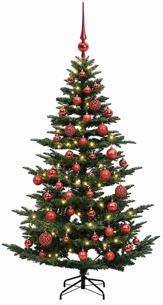 Dirbtinė kalėdinė eglutė su rutuliuku 150 cm 150 LED