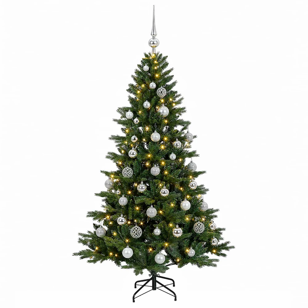 Dirbtinė kalėdinė eglutė su rutuliuku 150 cm 150 LED