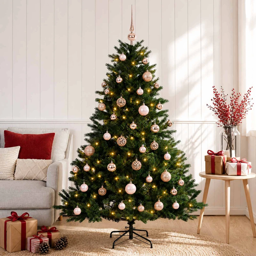 Dirbtinė kalėdinė eglutė su rutuliuku 150 cm 150 LED
