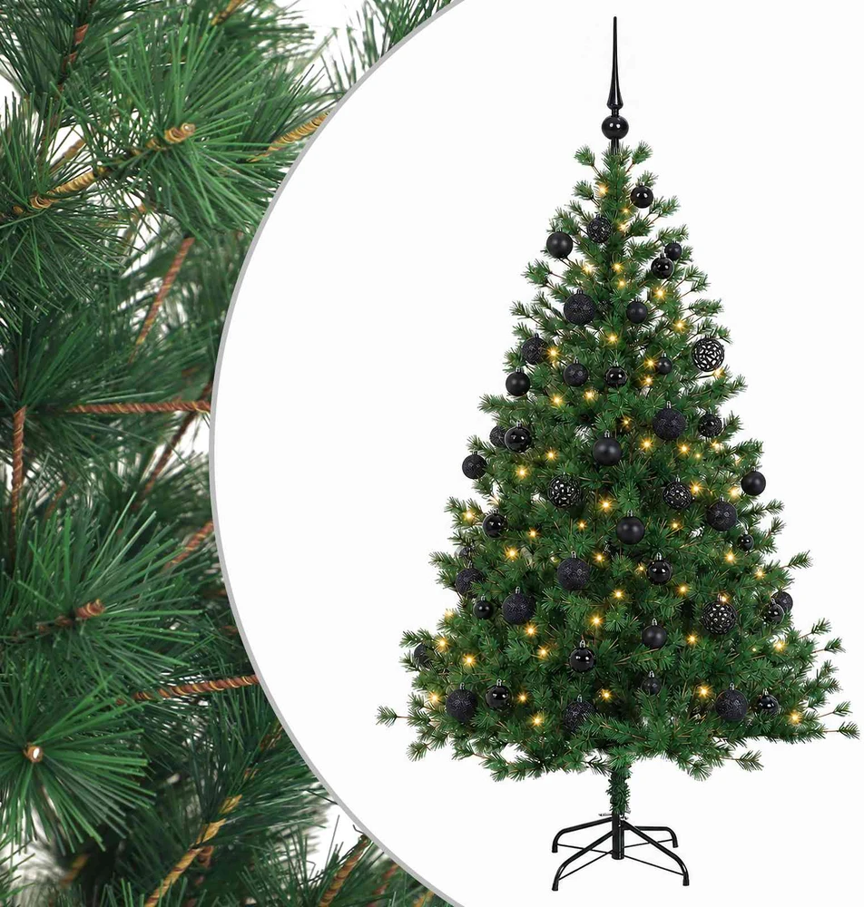 Dirbtinė kalėdinė eglutė su rutuliuku 150 cm 150 LED