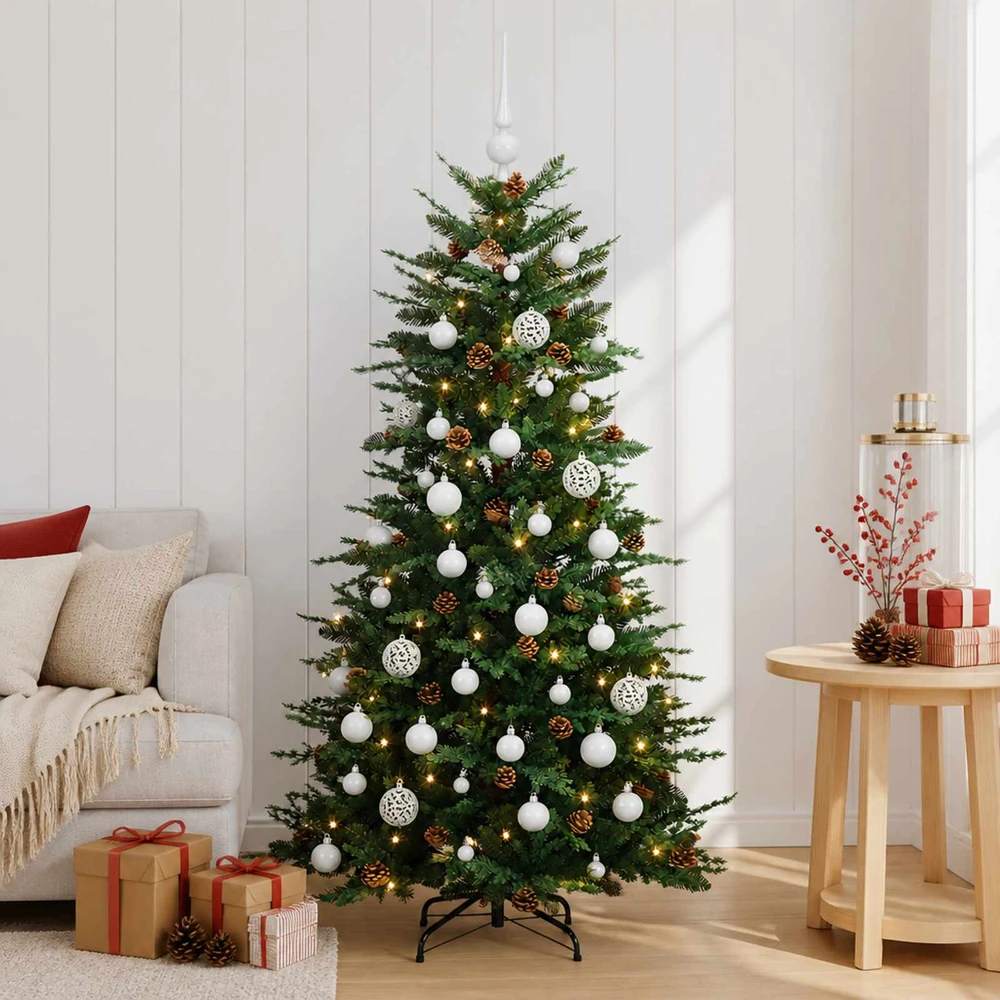 Dirbtinė kalėdinė eglutė su rutuliuku 150 cm 150 LED