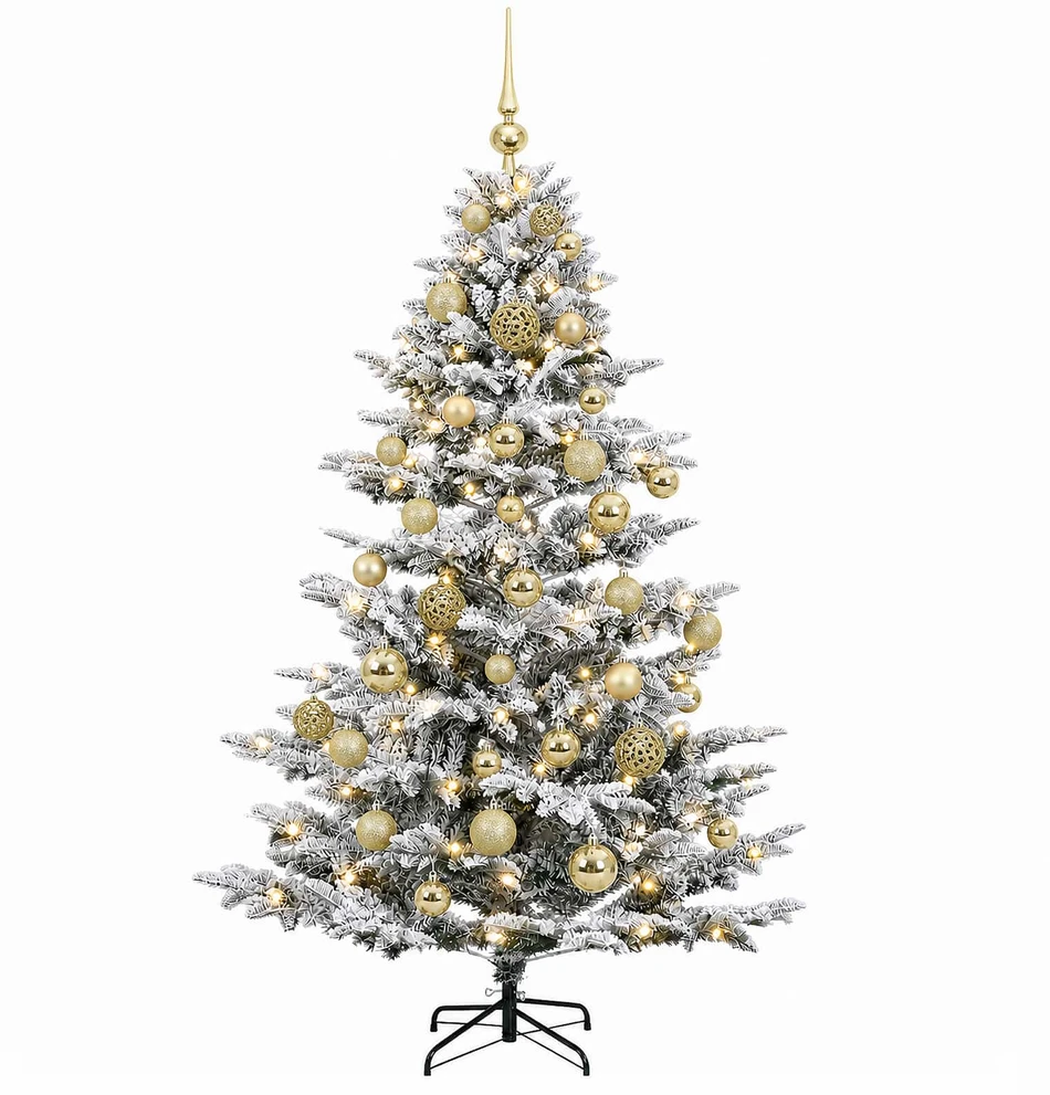 Dirbtinė kalėdinė eglutė su rutuliuku 150 cm 150 LED